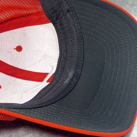 Nike Golf Tour Legacy‎ RZN Vapor Flexfit Fitted Hat Cap S/M Mesh Back Orange - Picture 9 of 16